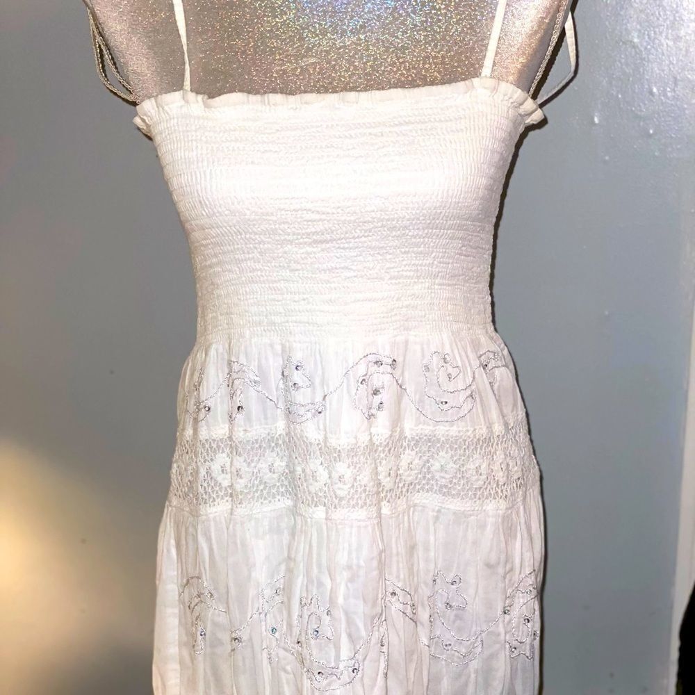 🔥💕Smock Top Gauzy Dress w/Sequin Detail💕🔥